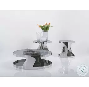 931 Chrome Modern Occasional Table Set