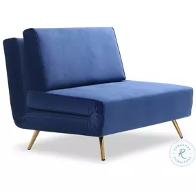Julius Blue Double Full Sofa Bed