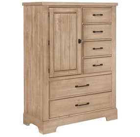 Cool Rustic Clear Maple 6 Drawer Chest