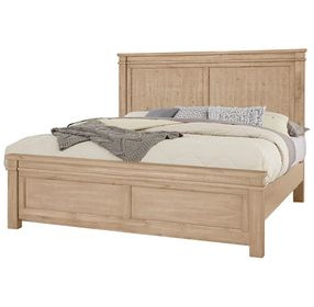 Cool Rustic Clear Maple Queen Mansion Bed