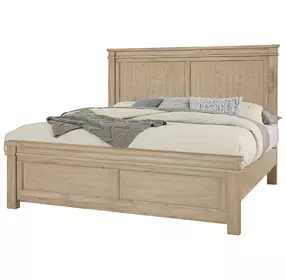Cool Rustic Clear Maple Queen Mansion Bed