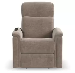 Luma Petite Gray Performance Fabric Power Lift Recliner with USB Charging and Heat Massage