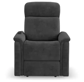 Luma Gray Performance Fabric Power Lift Recliner with USB Charging and Heat Massage