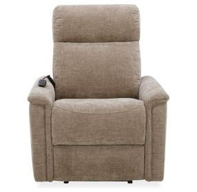 Luma Beige Performance Fabric Power Lift Recliner with USB Charging and Heat Massage