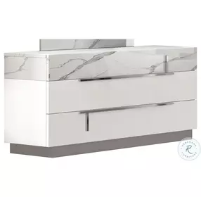 Sunset Premium Bianco Luc And Stat Glossy Dresser