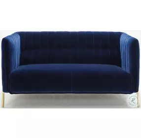Deco Blue 62" Loveseat