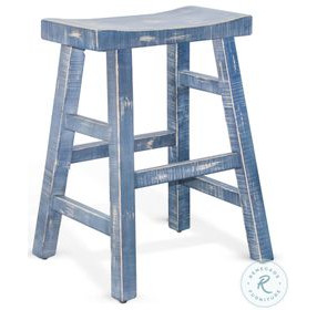 Seabright Ocean Blue Counter Height Stool Set of 2