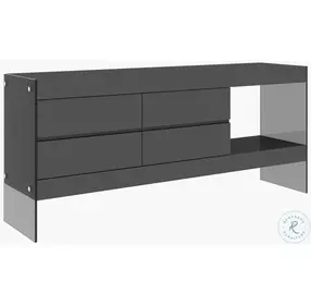 Cloud Grey High Gloss Buffet