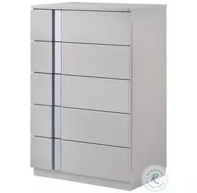 Palermo Grey And Chrome Chest