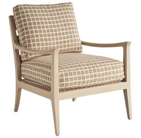 Sunset Key Miramar Brown Upholstered Accent Chair