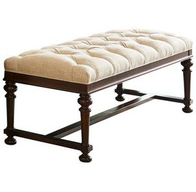Kingstown Bellport Beige Upholstered 59" Bed Bench