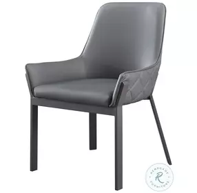 Venice Dark Gray Dining Chair Set of 2