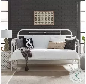 Vintage Series Antique White Twin Metal Daybed