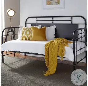 Vintage Series Distressed Black Twin Metal Daybed