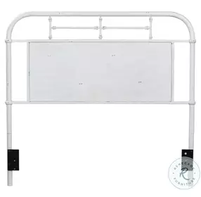 Vintage Series Antique White King Metal Headboard