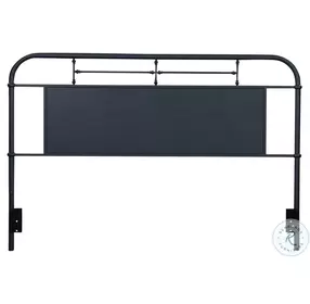 Vintage Series Distressed Navy King Metal Headboard