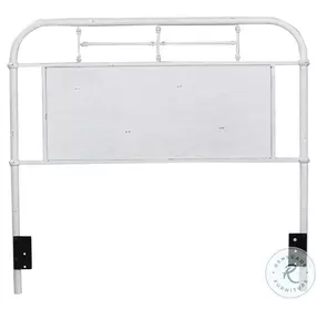 Heritage Series Antique White Full Metal Headboard
