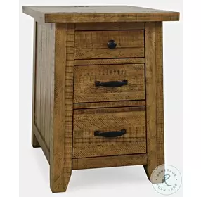 Telluride Gold Power Chairside Table