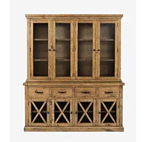 Telluride Brown 8 Door Buffet and Hutch
