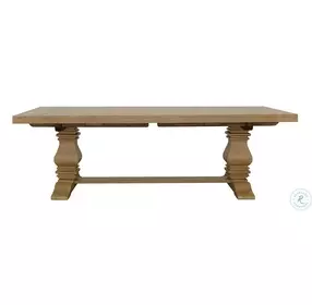 Florence Rustic Smoke Extendable Rectangular Dining Table