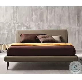 Metropolitan Taupe King Upholstered Platform Bed