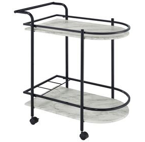 Desiree Black Rack Bar Cart
