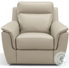 Maddox Taupe Khaki Leather Chair