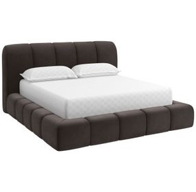Olena Meg Ash Queen Upholstered Platform Bed