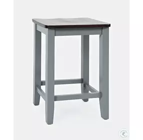 Asbury Park Grey Backless Counter Height Stool Set of 2