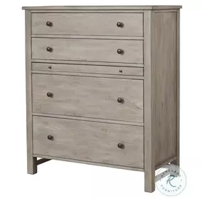 Classic Light Distressed Gray 4 Drawer Chest
