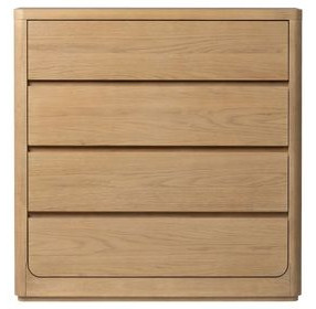Modena Natural 4 Drawer Chest