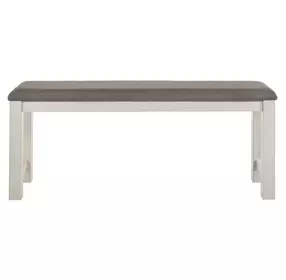 Brook Bay Carbon Gray Upholstered 60" Counter Height Bench