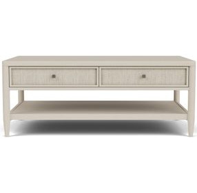 Maren White Sand Rectangular Cocktail Table