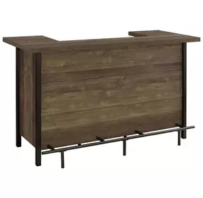 Bellemore Rustic Oak Home Bar Cabinet
