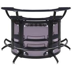 Dallas Smoked And Black Bar Unit Set