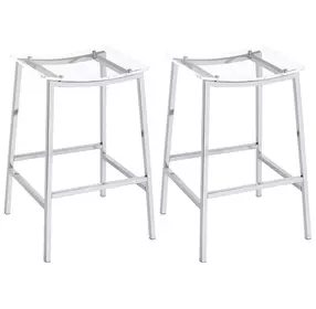 Jovani Clear Bar Stool Set Of 2