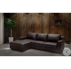 Taylor Brown Premium Leather LAF Sectional