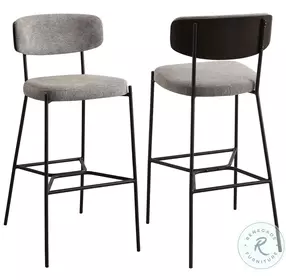 Elison Light Brown Bar Stool Set Of 2
