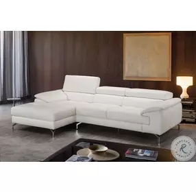 Alice White Italian Leather LAF Sectional