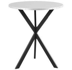 Kenzo Silver And Sandy Black Bar Table