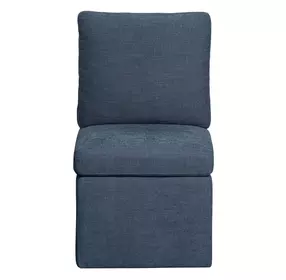 Upholstered Dining Chairs Denim Side Chair Set of 2