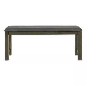 Bayview Gray Upholstered Counter Height Dining Bench
