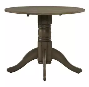 Bayview Sandstone 36" Extendable Round Drop Leaf Dining Table