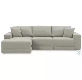 Next-Gen Gaucho Grey Small Sectional with LAF Chaise