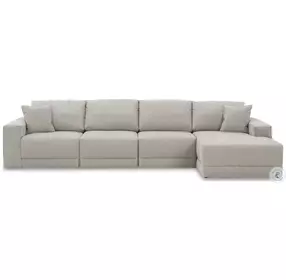 Next-Gen Gaucho Grey 4 Piece Modular RAF Sectional