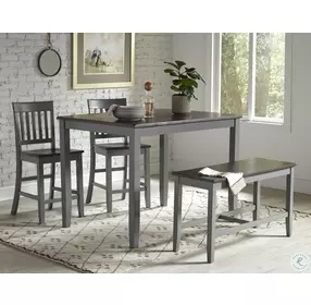 Decatur Lane Grey 4 Piece Counter Height Dining Set