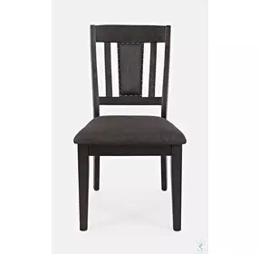 American Rustics Dark Brown Slat Back Side Chair Set of 2