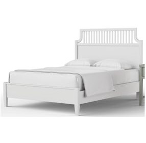 Pure Maple Cottage White Garden King Panel Bed