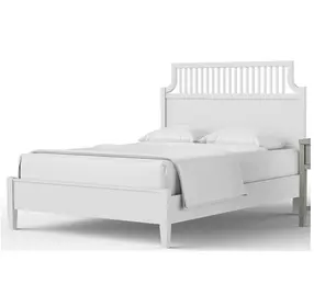 Pure Maple Cottage White Garden King Panel Bed