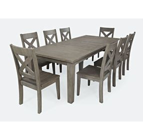 Outer Banks Driftwood Gray 9 Piece Dining Set